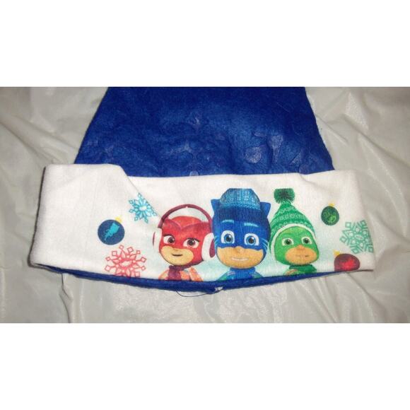 PJ Masks Christmas 16" Blue Felt Santa Hats Frog Box made by RUZ - Picture 2 of 5